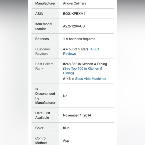 Anova Precision Cooker BRAND NEW IN BOX - Picture 6 of 13